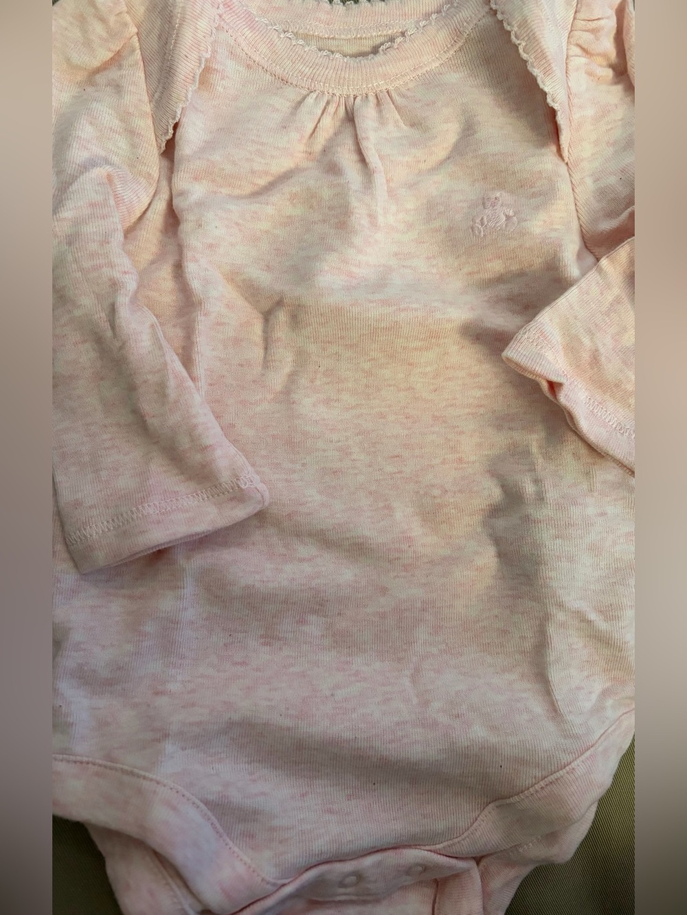 GAP-Baby First Favourite 3pk 100% cotton Long-Sleeve Bodysuits (size 0-3mth/pink - Picture 5 of 5